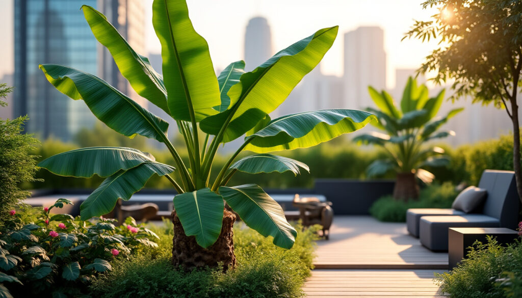 découvrez le bananier musa, une plante tropicale idéale pour apporter une touche d'exotisme et de verdure à votre jardin urbain. sublimez votre espace extérieur avec ce trésor naturel facile à cultiver.