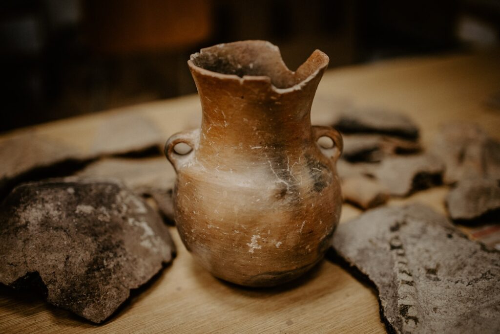 Skillful students from the Department of Classical Archeology, Faculty of Arts, Trnava University in Trnava, document artifacts and process field documentation.