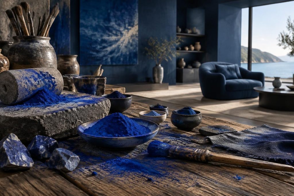 de ses pigments anciens à la décoration contemporaine, découvrez comment le bleu traverse les époques et transforme nos intérieurs.